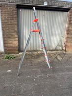 Stevige aluminium trap met 5 treden en plateau, Ophalen, Gebruikt, Trap, 2 tot 4 meter