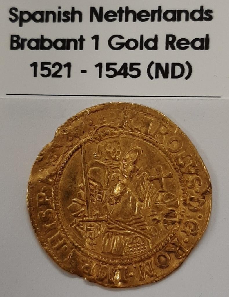 Goud Reaal 1521–1540 No Date Brabant Antwerpen 60 stuivers, Postzegels en Munten, Munten | Nederland, Vóór koninkrijk, Losse munt