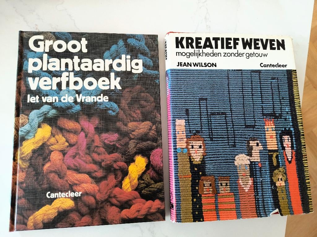 Groot plantaardig verfboek+ creatief weven Cantecleer, Boeken, Ophalen of Verzenden, Gelezen, Overige onderwerpen