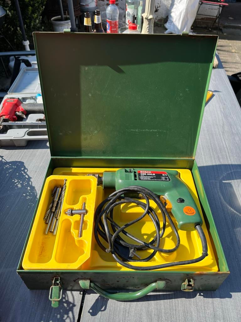 Bosch Klopboormachine CSB 400-e in originele koffer, Boormachine, Gebruikt, Ophalen of Verzenden, Klopboormechanisme