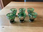 6 prachtige glaasjes met echt zilver Murano?, Ophalen of Verzenden, Zo goed als nieuw, Borrel- of Shotglas