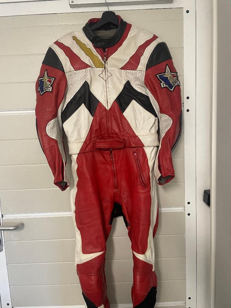 Lederen combipak en diverse accesoires, Motoren, Combipak, Dames, Tweedehands, Ophalen