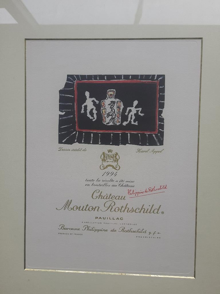 Een echte Picasso aan de muur - Litho van Wijnettikette, Verzamelen, Wijnen, Overige gebieden, Overige typen, Ophalen of Verzenden