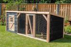 Kippenhok Milan XL met overdekte kippenren en nachthok, Ophalen of Verzenden, Nieuw, Kippenhok of Kippenren