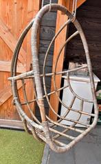 Rotan hangstoel, egg chair, Huis en Inrichting, Ophalen, Gebruikt, Bruin, Eén
