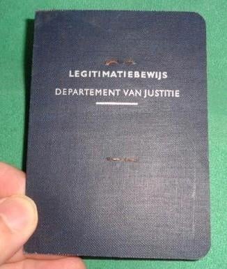 Departement van Justitie legitimatie vervallen, Verzenden, Overige soorten, Nederland, Overige typen