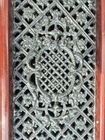 Gietijzeren deurijzer met houten omlijsting, Ophalen of Verzenden, Hout, Buitendeur, Minder dan 200 cm