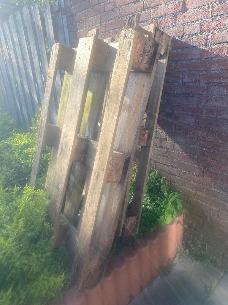 Gratis gebruikte pallets afhalen, Doe-het-zelf en Verbouw, Hout en Planken, Ophalen, Gebruikt, Pallet, Minder dan 200 cm