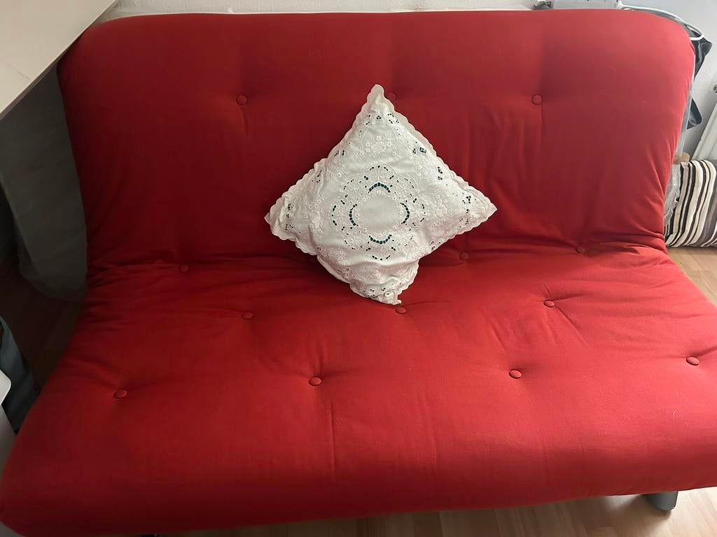 Robuuste slaapbank, opklapbaar, Ophalen, Zo goed als nieuw, 150 cm of meer, 150 tot 200 cm