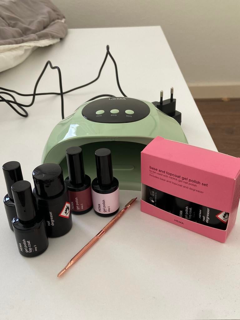 HEMA UV LED lamp voor gellak (incl. Gel en gellak), Ophalen of Verzenden, Zo goed als nieuw, Handen en Nagels, Toebehoren