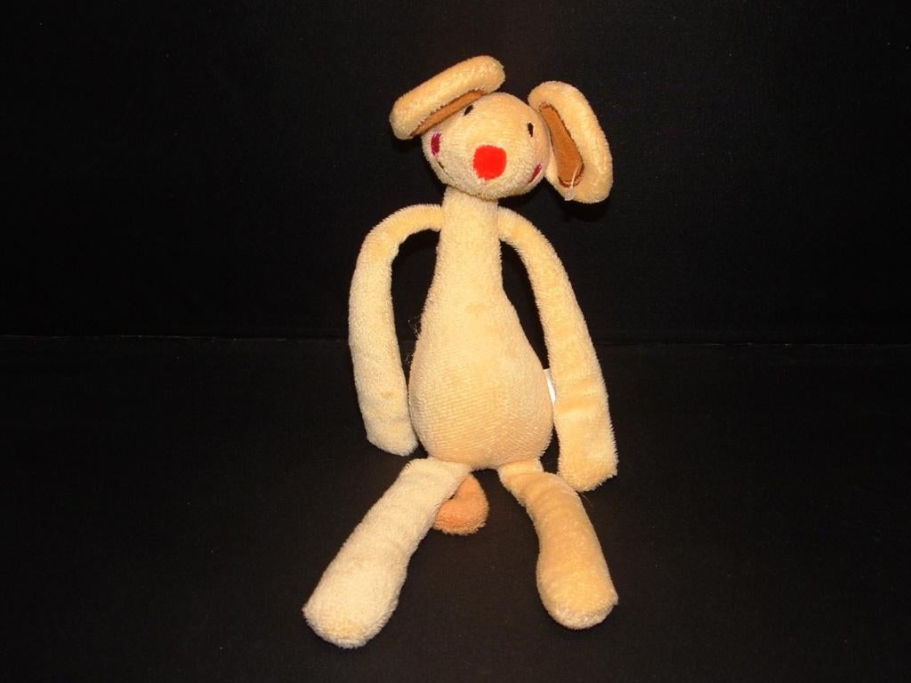 EVORA KRUIDVAT MUIS VELOURS GEEL MET LICHTBRUINE, Kinderen en Baby's, Ophalen of Verzenden, Nieuw, Overige typen