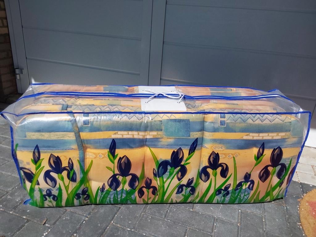 Hartmann tuinkussens: 6 stoelkussens en 2 kruk kussens, Ophalen, Gebruikt