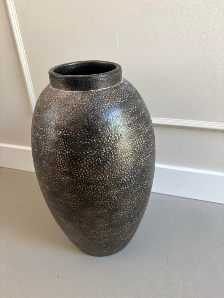 Grote decoratieve vaas, brons/goud, Ophalen, Overige materialen, Overige kleuren, Zo goed als nieuw