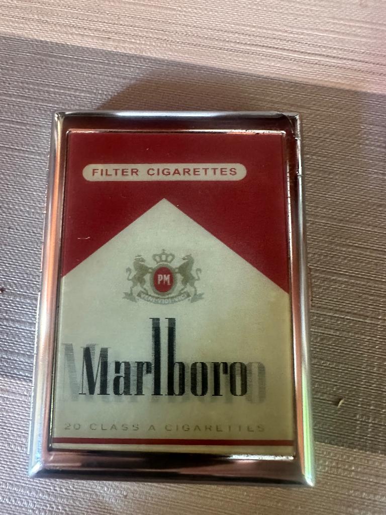 Vintage Marlboro sigaretten box, Ophalen, Nieuw, Tabaksdoos of Verpakking