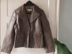 ESSENTIALS lederen colbert maat 44., Kleding | Dames, Ophalen of Verzenden, Zo goed als nieuw, Maat 42/44 (L), Groen