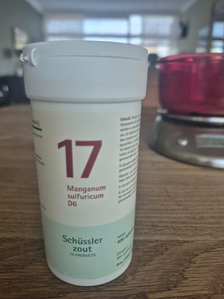 Schüssler zout nr. 17 Manganum sulfuricum D6 - Geopend, Sieraden, Tassen en Uiterlijk, Uiterlijk | Dieet en Afvallen, Ophalen of Verzenden