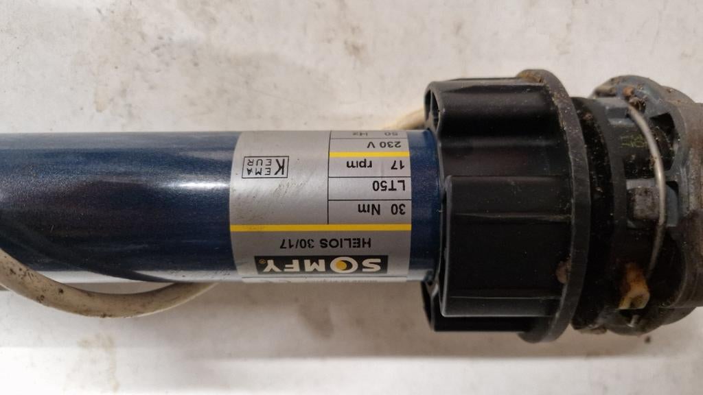 Somfy Helios 30/17 Rolluikmotor - Elektrische Bediening, Doe-het-zelf en Verbouw, Rolluiken, Gebruikt, Overige kleuren, Minder dan 100 cm