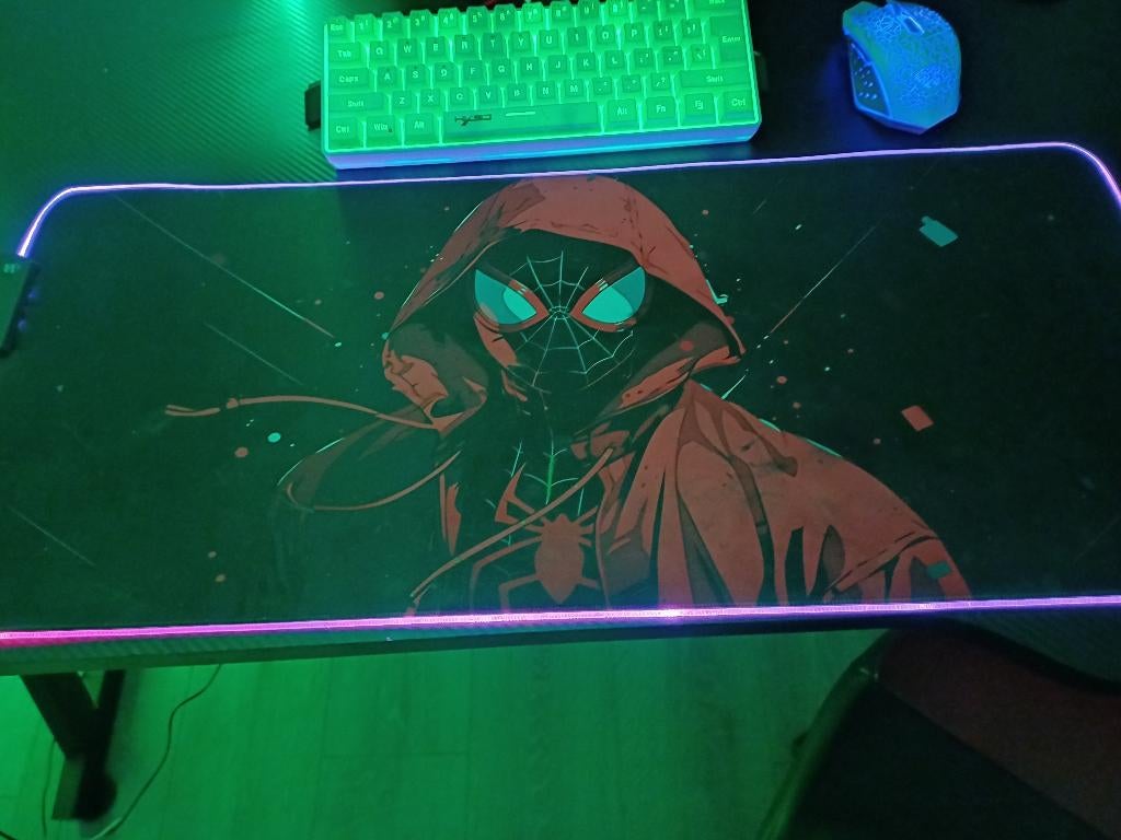 Miles morales muismat RGB, Ophalen, Gaming muismat, Gebruikt, Onbekend