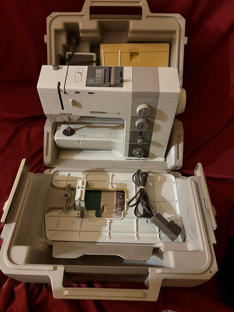 Vrije arm Bernina 930 record electronic in compl mooie staat, Ophalen of Verzenden, Zo goed als nieuw, Naaimachine, Bernina