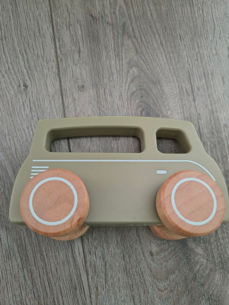 Little Dutch auto khaki hout speelgoed, Ophalen of Verzenden, Gebruikt