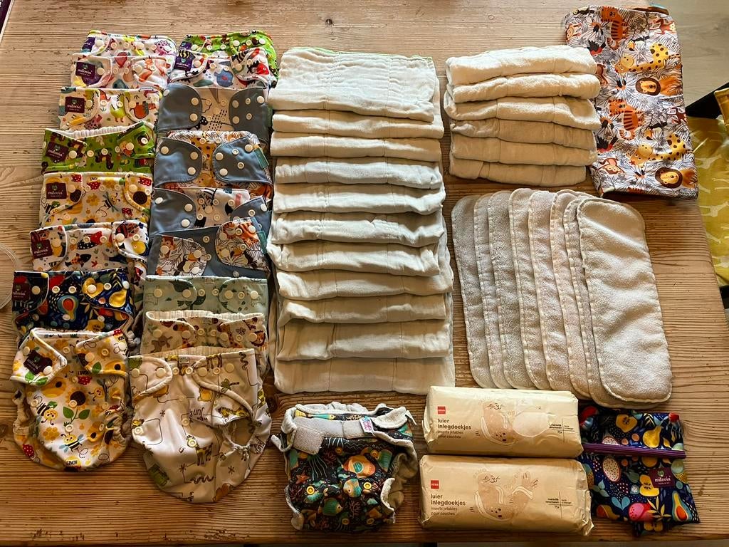 Compleet wasbare luier set!, Kinderen en Baby's, Ophalen of Verzenden, Gebruikt