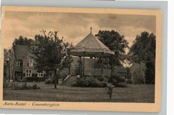 Aarle Rixtel Couwenbergplein met muziekkiosk, Verzenden, 1940 tot 1960, Ongelopen, Noord-Brabant
