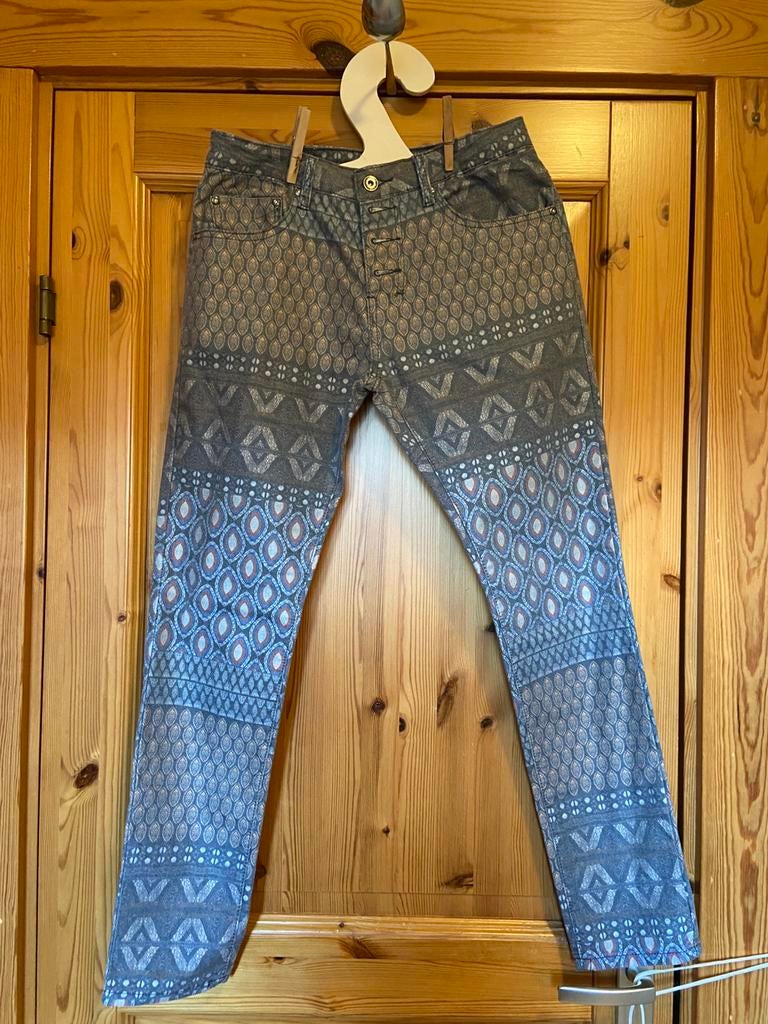 Broek place du jour grijs 36, Kleding | Dames, Blauw, Ophalen of Verzenden, Zo goed als nieuw, Maat 36 (S)