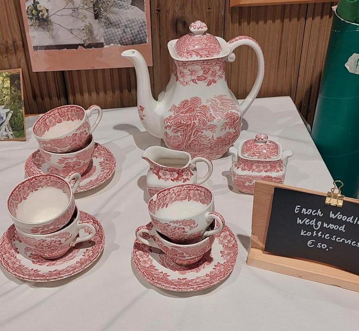 Enoch woodland wedgewood koffieservies (wd30), Antiek en Kunst, Antiek | Servies compleet, Ophalen of Verzenden