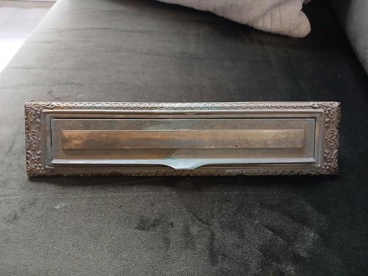 Antieke brievenbusklep, Tuin en Terras, Brievenbussen, Gebruikt, Overige materialen, Ophalen of Verzenden
