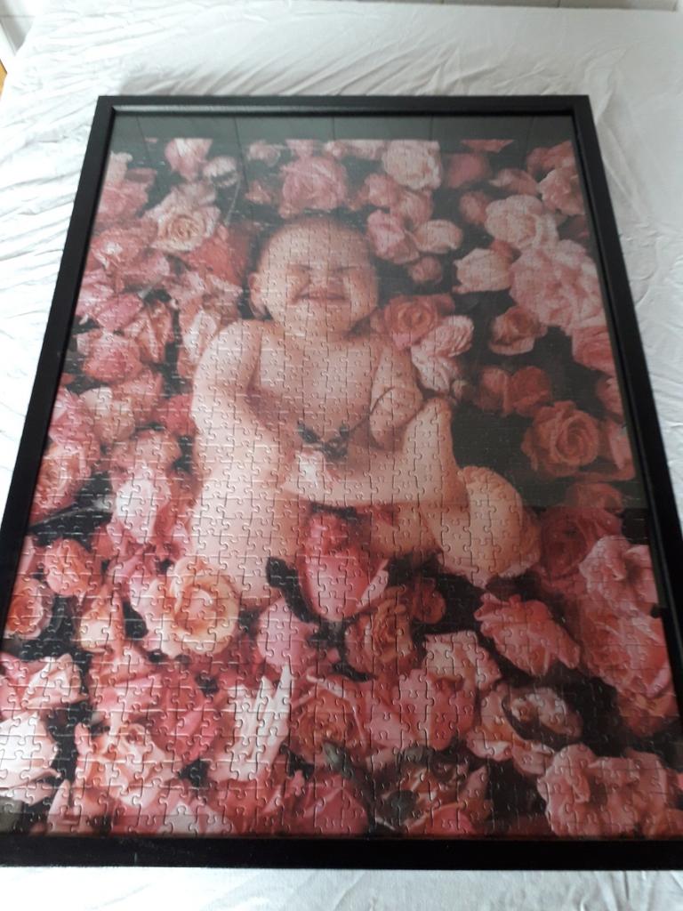 Baby puzzel Ikea schilderij, Ophalen, Zo goed als nieuw, Hout