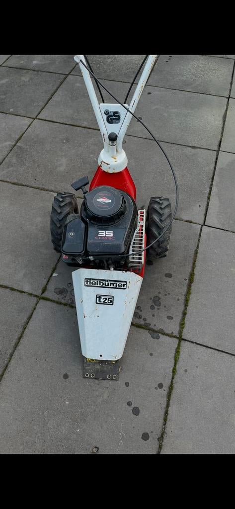 Balkmaaier Tielburger T25 4 takt, Tuin en Terras, Grasmaaiers, Ophalen of Verzenden, Zo goed als nieuw, 50 cm of meer