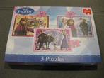 Kinderpuzzel van Frozen  (3st), Ophalen, Meer dan 50 stukjes, Zo goed als nieuw, 2 tot 4 jaar