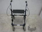 Donkerblauwe rollator, blad ontbreekt, Diversen, Verpleegmiddelen, Niet ingevuld, Gebruikt, Niet ingevuld, Niet ingevuld