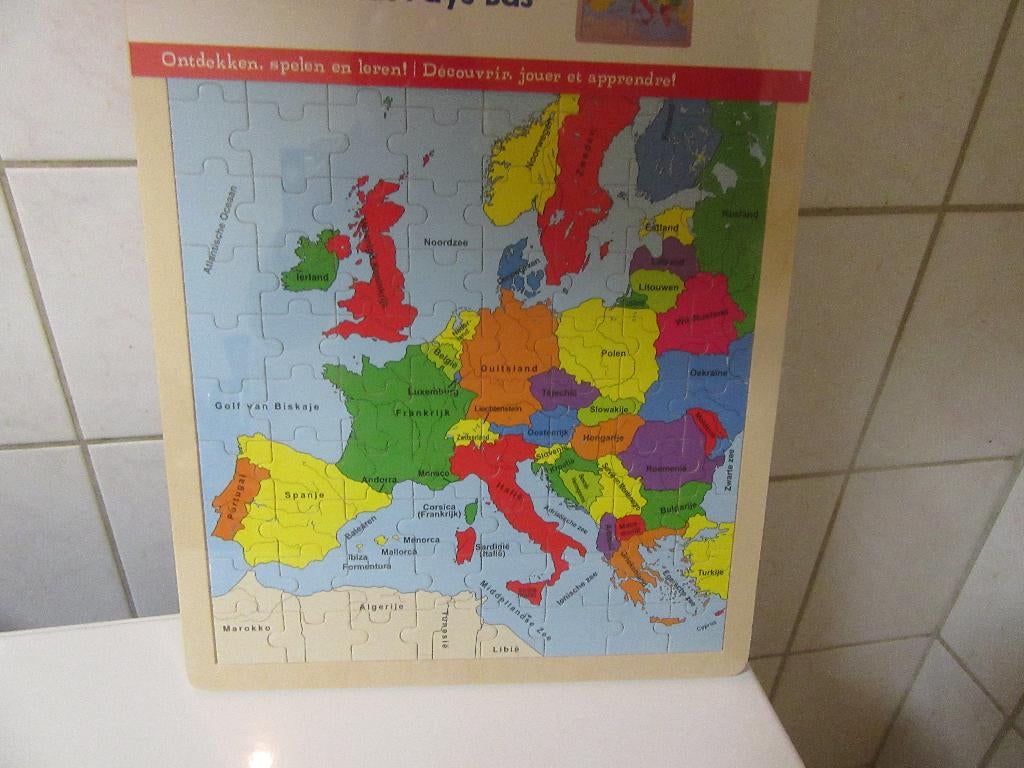 europa puzzel, Ophalen of Verzenden, Meer dan 50 stukjes, Nieuw, 2 tot 4 jaar