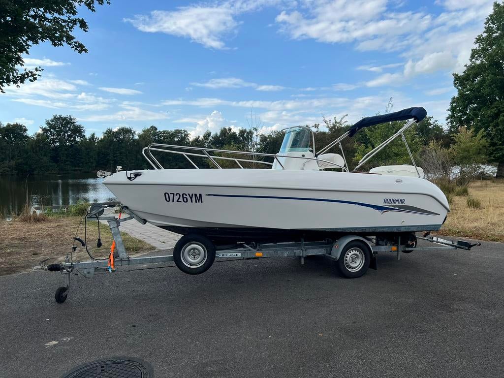 Aquamar 17 Consoleboot + Yamaha 50 PK + Trailer, Ophalen, Zo goed als nieuw, Minder dan 70 pk, 3 tot 6 meter