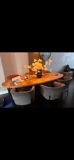 Eettafel en 6 stoelen, Huis en Inrichting, Tafels | Eettafels, Ophalen, Zo goed als nieuw, Rechthoekig, 50 tot 100 cm