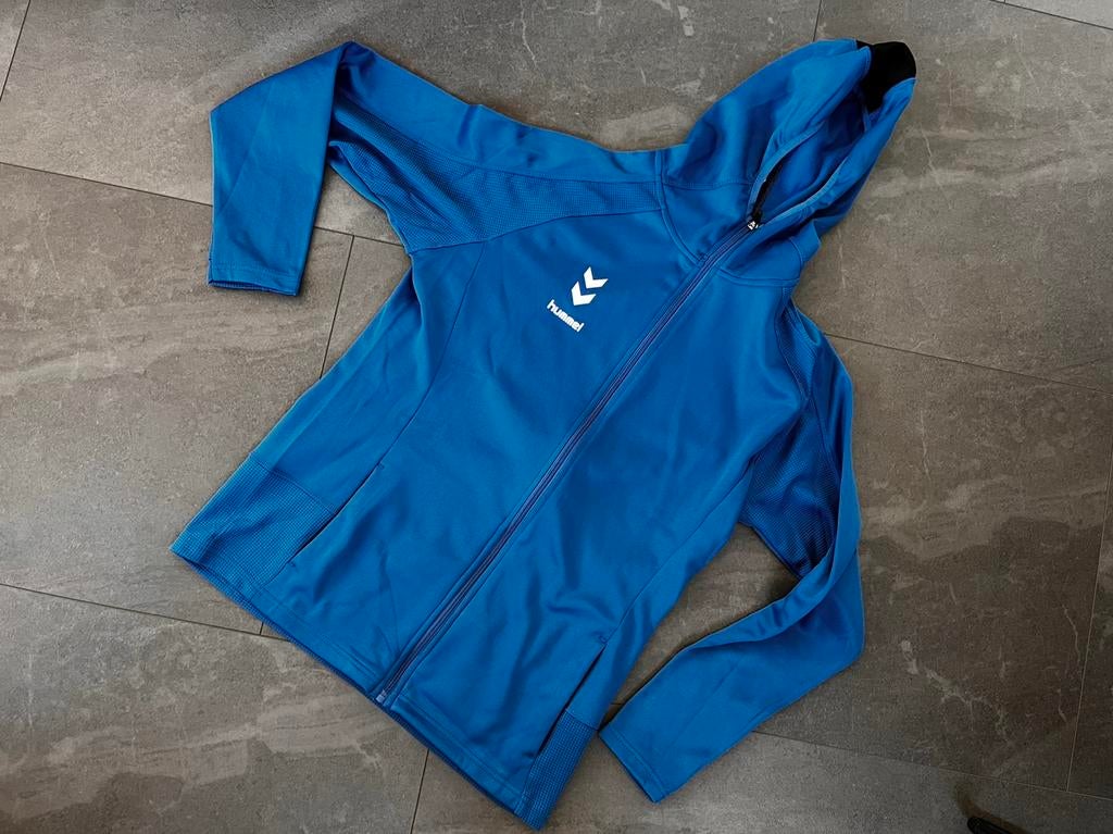 Fantastisch nieuw blauw traingsjack van Hummel maat XL, Ophalen of Verzenden, Nieuw