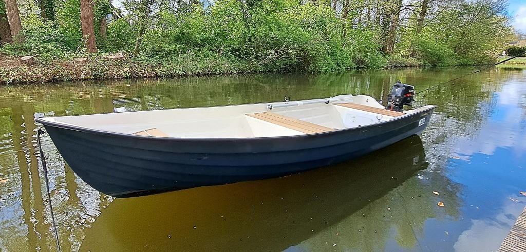 roei-, vissersboot Noordkaap 420, Watersport en Boten, Ophalen, Gebruikt, Polyester, Met motor