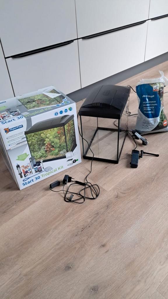 Superfish Start 30 Tropical Kit Zwart, Dieren en Toebehoren, Vissen | Aquaria en Toebehoren, Leeg aquarium, Ophalen