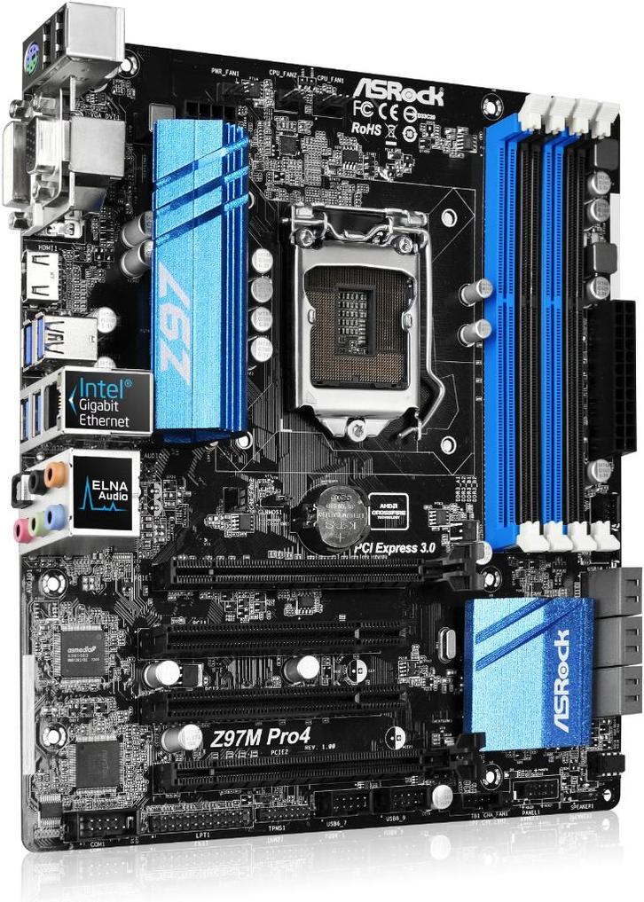 ASRock Z97M Pro4 Moederbord, Computers en Software, Moederborden, Zo goed als nieuw, Intel, DDR3, Ophalen of Verzenden