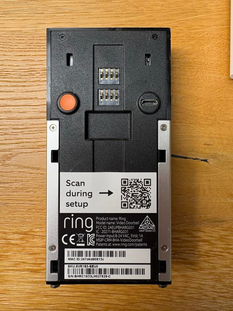 Ring Video Doorbell  met Chime Pro, Huis en Inrichting, Deurbellen, Ophalen of Verzenden, Bewegingsdetectiesensor, Zo goed als nieuw