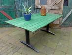 Prachtige groene landelijke tuintafel, Ophalen, Gebruikt, Onbekend, Onbekend