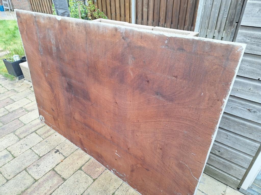 2 grote triplex platen, Ophalen, Gebruikt, Minder dan 25 mm, Plank