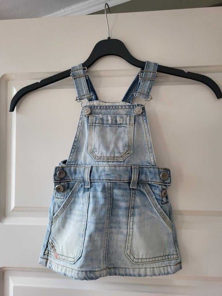 Diesel jeans jurkje - maat 12 maanden - zgan, Kinderen en Baby's, Babykleding | Maat 86, Meisje, Ophalen of Verzenden, Zo goed als nieuw