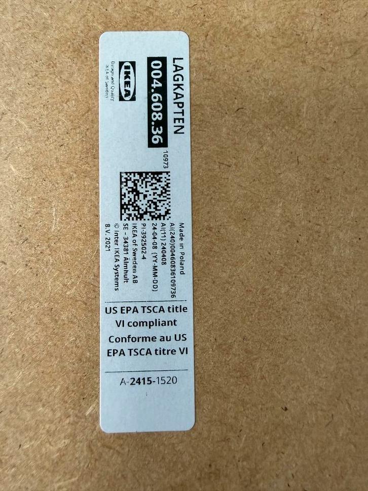 Ikea Lagkapten Bureau 200cm + Adils, Huis en Inrichting, Bureaus, Zo goed als nieuw, Bureau, Ophalen of Verzenden