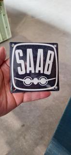 Nieuw Saab emaille bord, bordje., Reclamebord, ., Nieuw, Ophalen of Verzenden