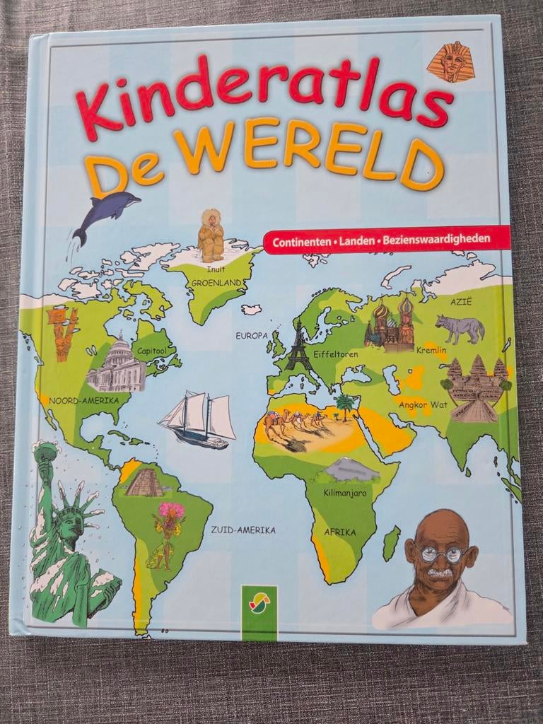 Kinderatlas de wereld, Ophalen of Verzenden, Zo goed als nieuw