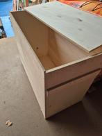 Prachtige houten kist met deksel 110x55x88 bxdxh, Ophalen