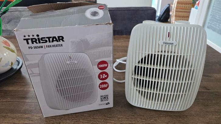 Tristar PD-3836W Ventilatorkachel, Doe-het-zelf en Verbouw, Verwarming en Radiatoren, Zo goed als nieuw, Kachel, 800 watt of meer