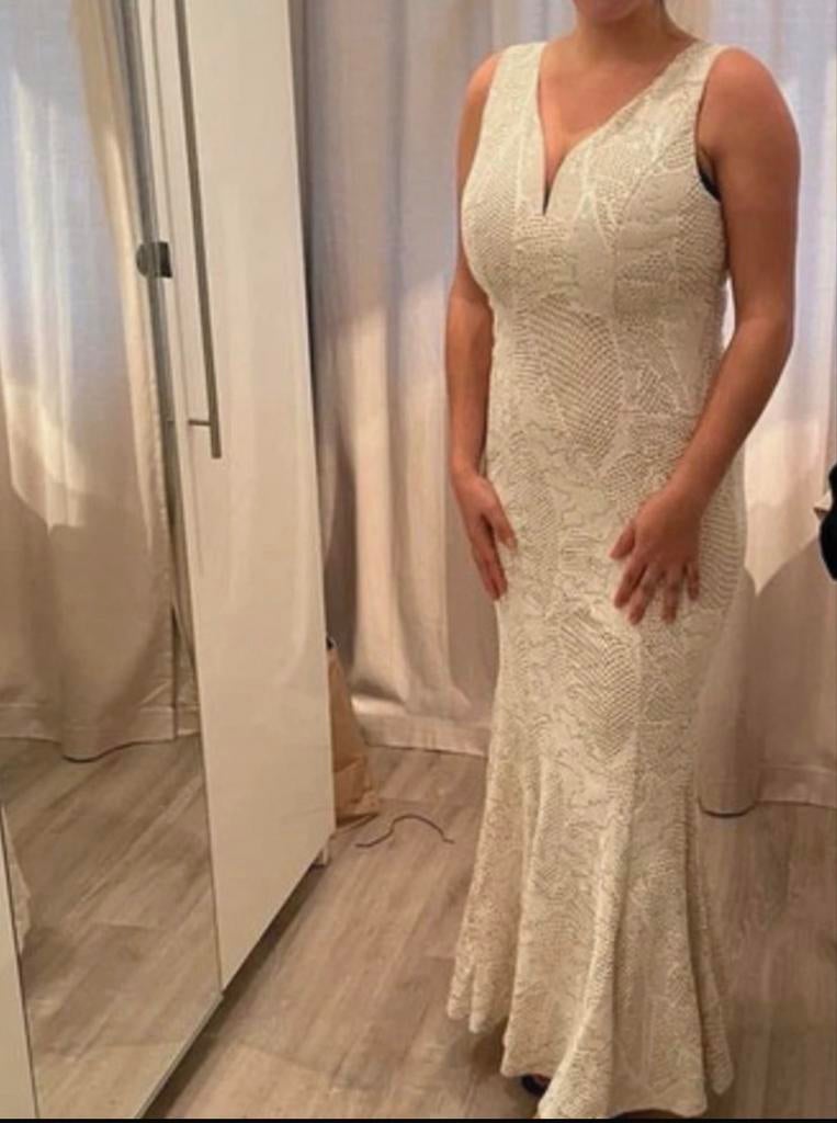 Elegante Trouwjurk/Avondjurk - Bodyflirt Boutique, Maat 38/40 (M), Galajurk, Wit, Ophalen of Verzenden